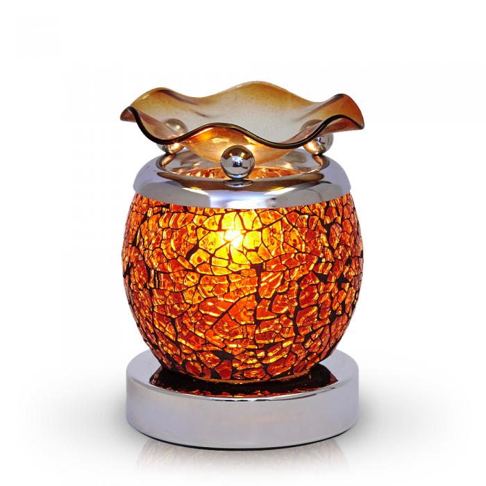 Mosaic Touch Oil Warmer Brown