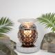 Glass Geo Touch Oil Warmer Black Abstract Image
