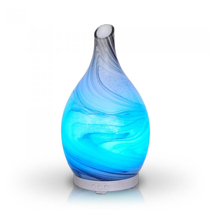 Rotating Amphora Glass Diffuser Bronze