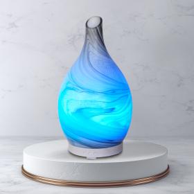 Rotating Amphora Glass Diffuser Bronze on Stand