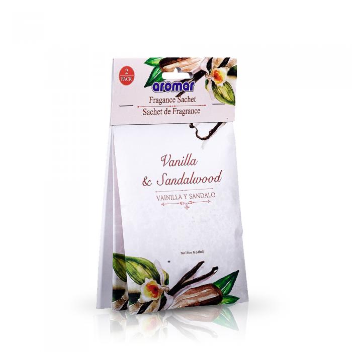 Vanilla & Sandalwood Scented Sachet Double Pack