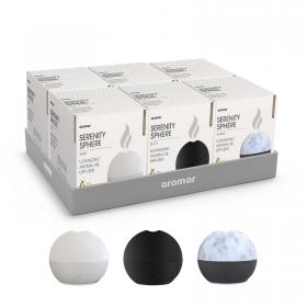 Serenity Sphere Tray Diffuser 100ML / Sold in trays of 6 units, 2 of each color