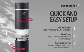 Cylinder Waterless Diffuser Black