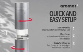 Cylinder Waterless Diffuser Silver