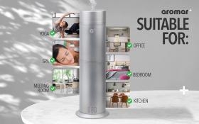 Cylinder Waterless Diffuser Silver