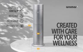 Cylinder Waterless Diffuser Silver