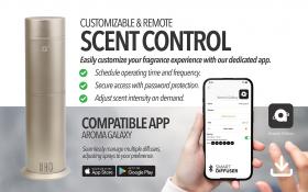 Cylinder Waterless Diffuser Gold