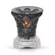 Black Swirled Light Dimming Oil Warmer