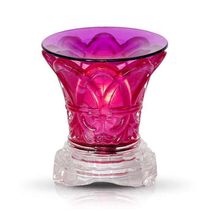 Purple Swirled Light Dimming Oil Warmer
