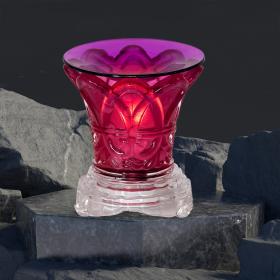 Purple Swirled Light Dimming Oil Warmer Abstract Image