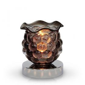 Glass Globe Touch Oil Warmer Black