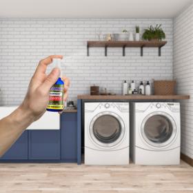 Rainforest Spray Air Freshener Used in Laundry Room