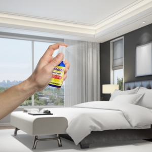 Lemon Citrus Spray Air Freshener Used in Bedroom
