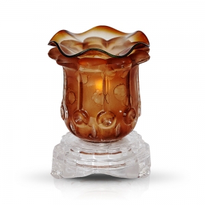 Brown Tulip Light Dimming Oil Warmer