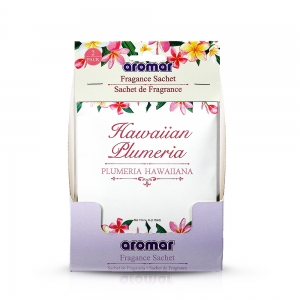 Hawaiian Plumeria Scented Sachet Double Pack in PDQ Display
