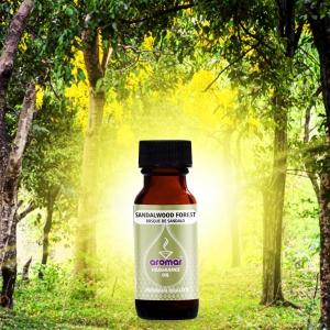 half ounce sandalwood forest fragrance oil abstract image