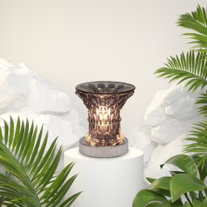 Glass Maze Touch Oil Warmer Black Abstract Image