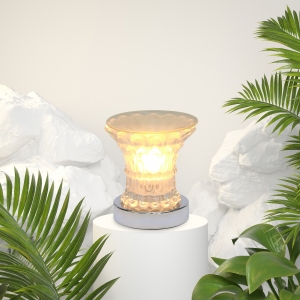 Glass Maze Touch Oil Warmers White Abstract Image