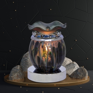 Melted Touch Oil Warmer Black Abstract Image