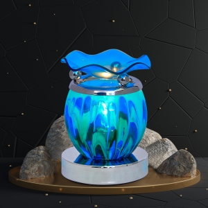 Melted Touch Oil Warmer Blue Abstract Image