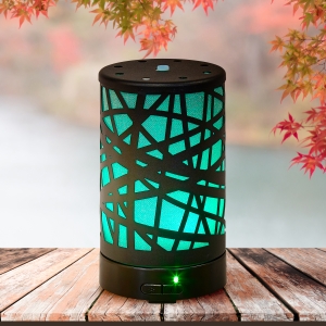 Spectrum Metal Diffuser - Black Abstract Image