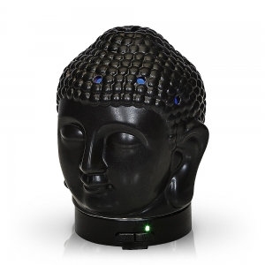 Buddha Head Black Ceramic Diffuser