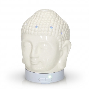 Buddha Head White Ceramic Diffuser