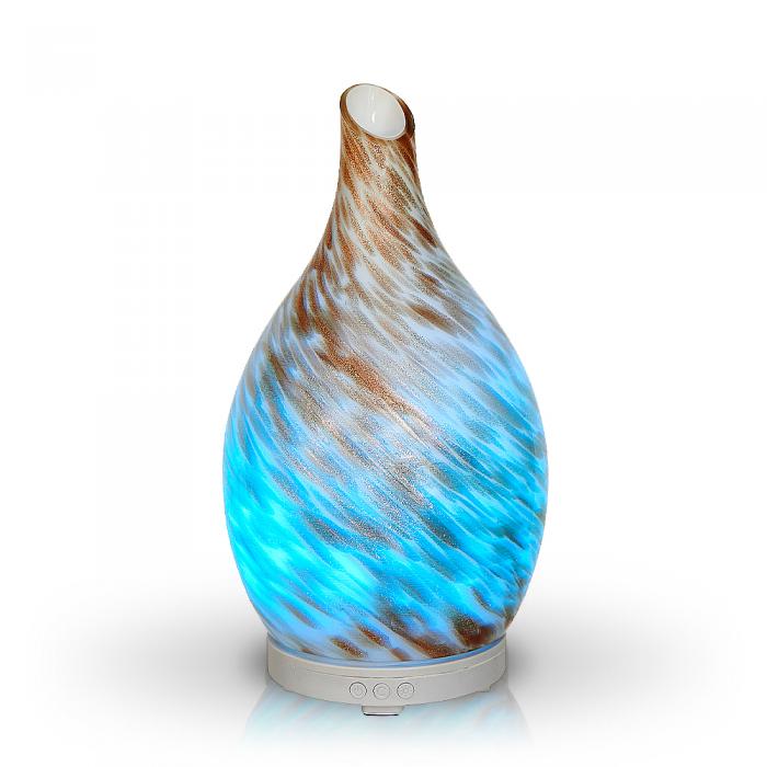 Rotating Amphora Glass Diffuser Bronze