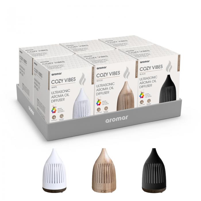 Cozy Vibes Tray Diffuser 100ML / Sold in trays of 6 units, 2 of each color