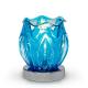 Glass Petal Touch Oil Warmer Blue