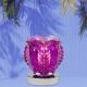 Glass Royal Touch Oil Warmer Purple Abstract Image