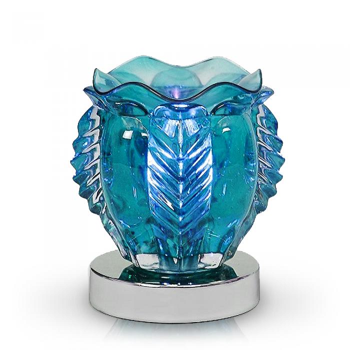 Glass Royal Touch Oil Warmer Blue