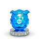 Glass Globe Touch Oil Warmer Blue