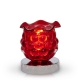 Glass Globe Touch Oil Warmer Red